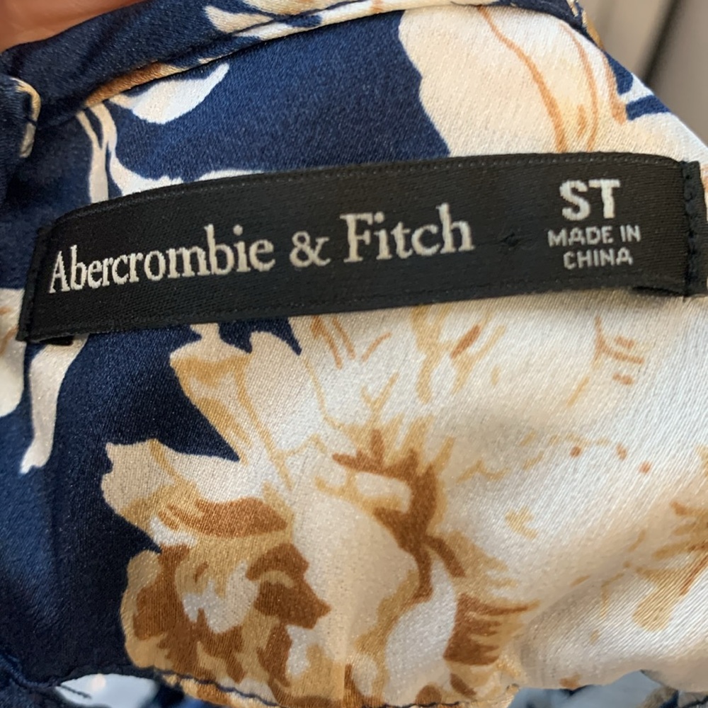 Abercrombie & Fitch Navy Floral Maxi Dress | Small Tall - Picture 6 of 6